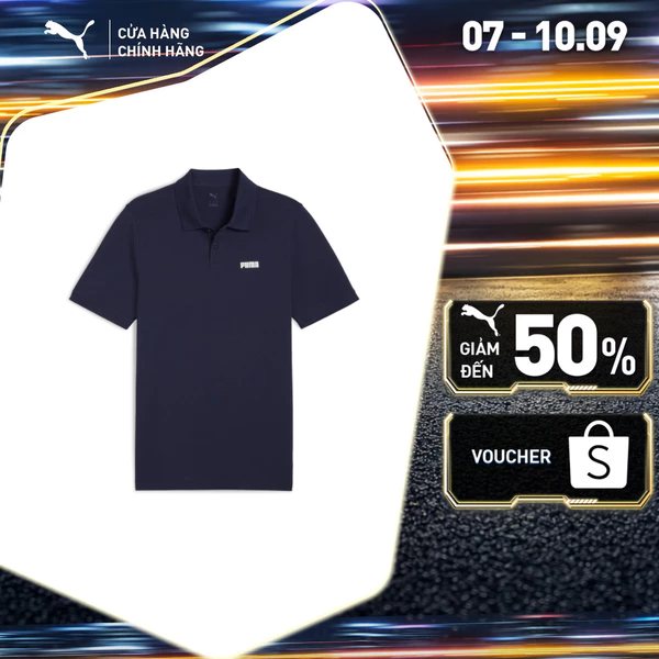 Áo Thun Thời Trang Ngắn Tay PUMA Nam ESS Small Logo Pique Polo Navy Màu Xanh