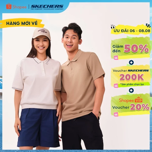 Polo Tee Nữ Skechers Skechers Authentic Iconic Polo Tee - SL226W181-00QF