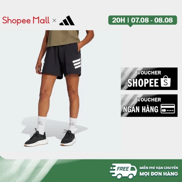 adidas Phong cách sống Quần Short 3 Sọc Future Icons Nữ Đen JC5443