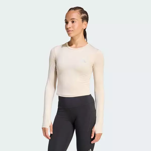 adidas Chạy Áo Chạy Dài Tay adi365 Running Essentials Nữ Be KE8413