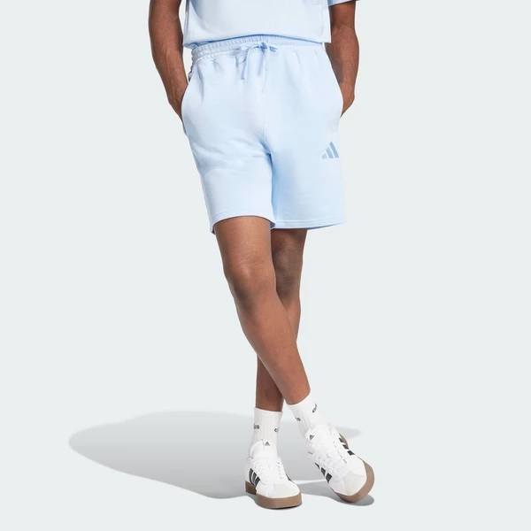 adidas Phong cách sống Quần Short Vải Thun Da Cá ALL SZN Nam Màu xanh da trời JI6415