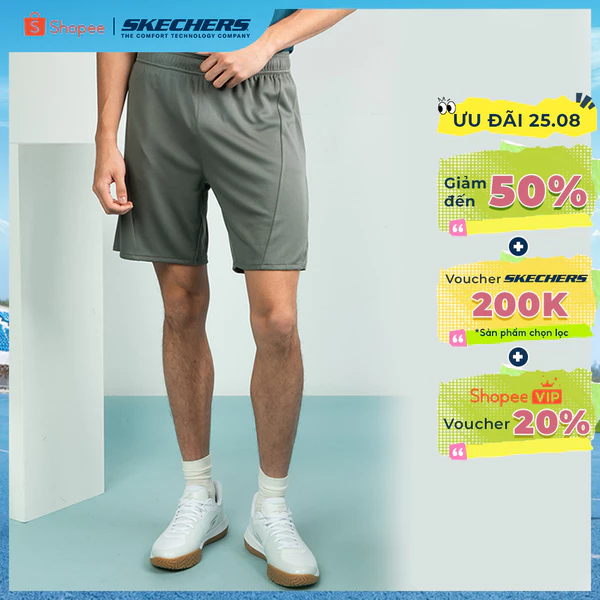 Quần Đùi Thể Thao Nam Skechers Walking Performance Shorts - SP325M364-0492