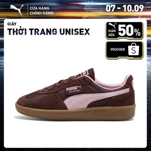 Giày Thời Trang PUMA Unisex Palermo Vintage Update Chocolate Brown-Gum Màu Nâu