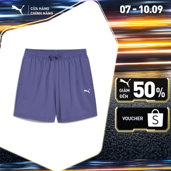 Quần Short Thời Trang PUMA Nam WARDROBE ESS SS Shorts Blue Crystal Màu Xanh