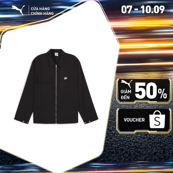 Áo Sơ Mi Thời Trang PUMA Nam DOWNTOWN Relaxed Shirt Black Màu Đen