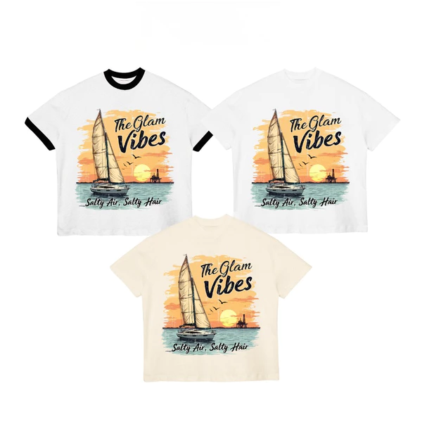 TheGlam CHÍNH HÃNG - Áo Thun Form Boxy "SUNSET VIBES" UNISEX Áo Hè - TS03-08
