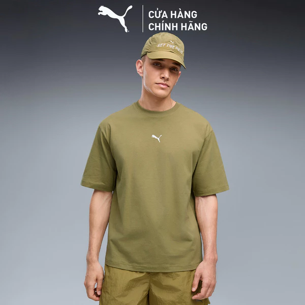 Áo Thun Thời Trang PUMA Nam RUN CULTURE COLLECTIVE Tee Chai Latte Màu Nâu