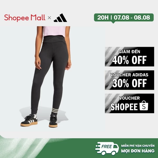 [Duy nhất 8.8 - VOUCHER 30%]adidas Phong cách sống Quần Legging Dáng Dài Neuclassics Nữ Đen JI8490