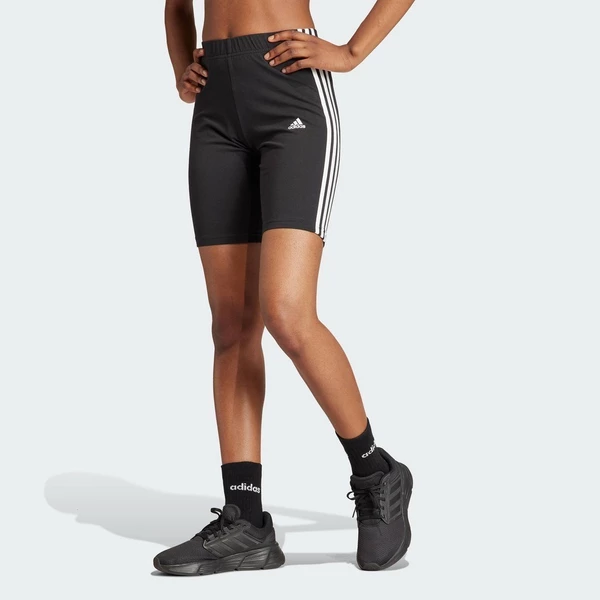 adidas Lifestyle Essentials 3-Stripes Bike Shorts Women Black GR3866