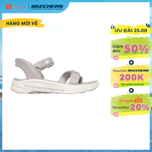 Xăng Đan/Dép Nữ Skechers Slip-Ins On-The-GO GOwalk 8 Sandal Simone Đi Bộ - 141020-LTGY Goga Mat