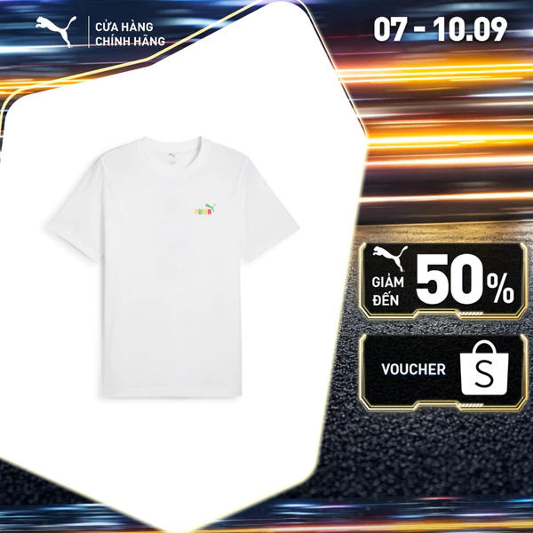 Áo Thun Thời Trang PUMA Nam GRAPHICS Back Tee White Màu Trắng