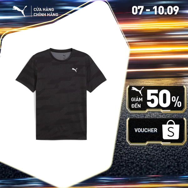Áo Thun Thể Thao PUMA Nam M FLEX JACQUARD TEE Black Màu Đen