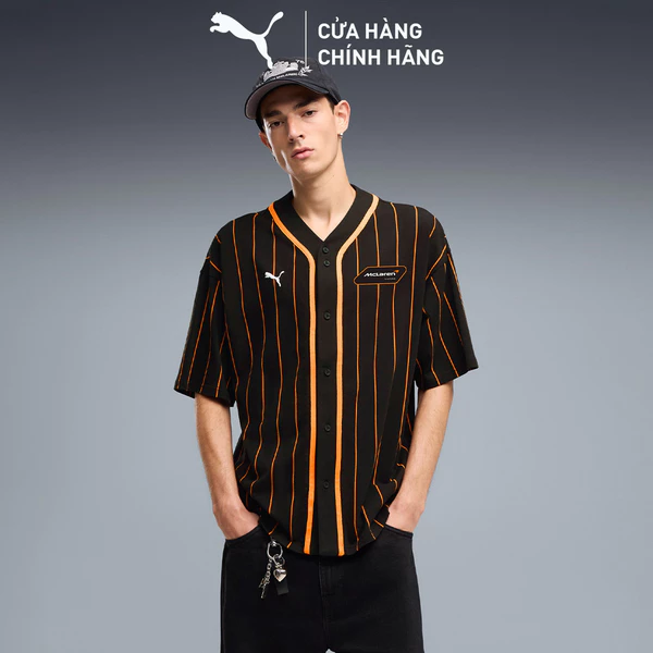 Áo Thun Thể Thao PUMA Nam McL Racing Baseball Jersey Black Màu Đen