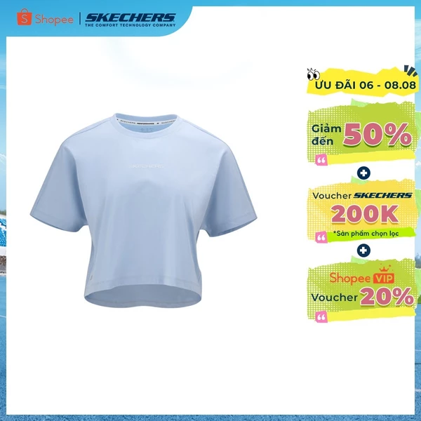 Áo Thun Tay Ngắn Nữ Skechers Performance Dynamic Walking Collection Short Sleeve Tee-P125W043-02P8 Online Sale