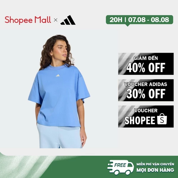 [Duy nhất 8.8 - VOUCHER 30%]adidas Phong cách sống ÁO THUN 3 STRIPES STUDIO BOYFRIEND Nữ Màu xanh da trời KU6060