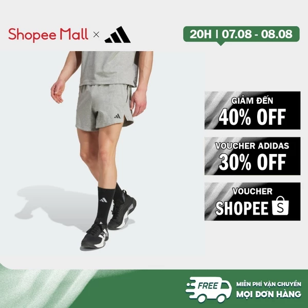 [Duy nhất 8.8 - VOUCHER 30%]adidas Gym & Training Quần Short D4T X Nam Xám KB6966