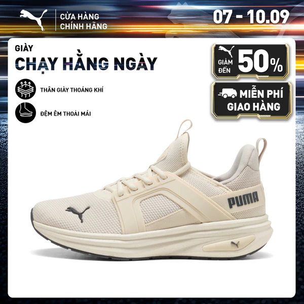 Giày Chạy Bộ PUMA Unisex Softride Enzo 6 Alpine Snow-Silver Fog-Moody Gray Màu Trắng
