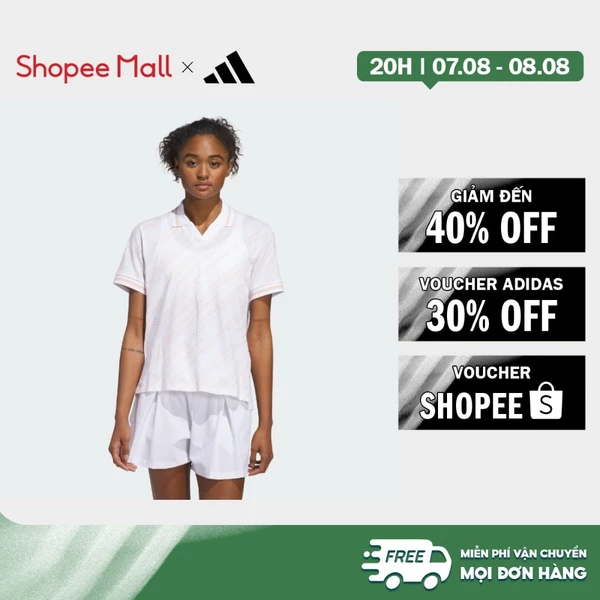 [Duy nhất 8.8 - VOUCHER 30%]adidas Đánh gôn Áo Polo Họa Tiết Go-to Nữ trắng JC9231