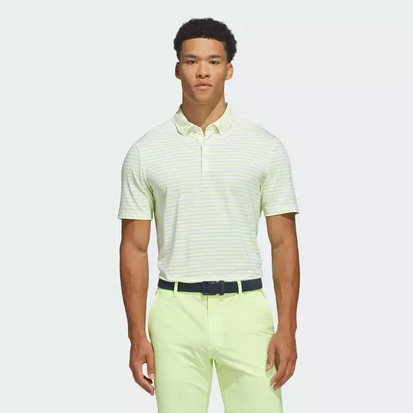 adidas Đánh gôn Áo Polo Kẻ Sọc Ultimate365 Nam trắng HZ6850
