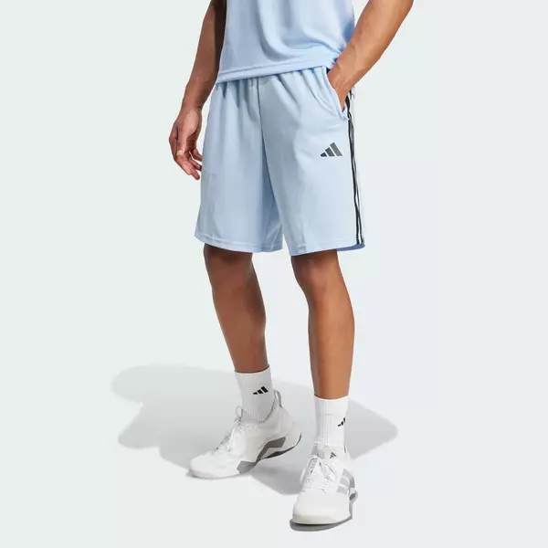 adidas Gym & Training Quần Short Tập Luyện Vải Pique 3 Sọc Train Essentials Nam Màu xanh da trời JW7505