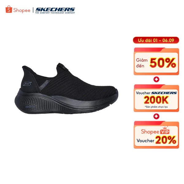 Giày Thể Thao Nữ Skechers Slip-ins BOBS Sport Infinity Daily Vision Thường Ngày - 117508-BBK Memory Foam
