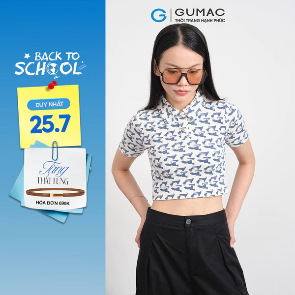 [SALE] Áo thun nữ Gmorning - GUMAC hoạ tiết  YATE11071