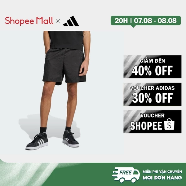 [Duy nhất 8.8 - VOUCHER 30%]adidas Phong cách sống Quần short Common Goal Nam Đen JM1755