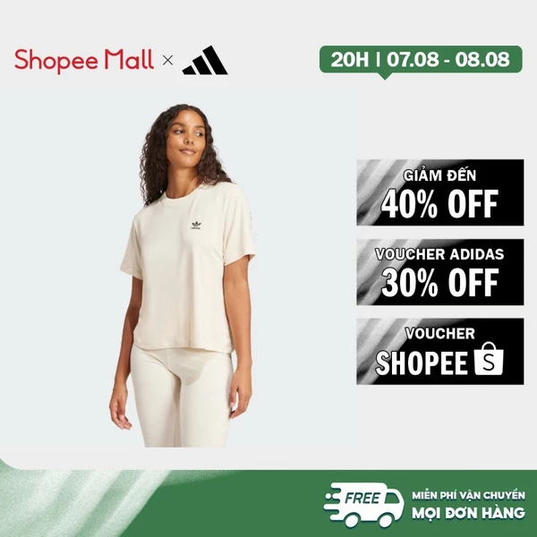 [Duy nhất 8.8 - VOUCHER 30%]adidas Phong cách sống Áo Thun Ba Lá Họa Tiết Da Rắn Nữ trắng JC5747