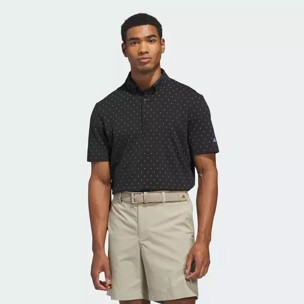 adidas Đánh gôn ÁO POLO ULTIMATE365+ MICRO PRINT Nam Đen KB3726