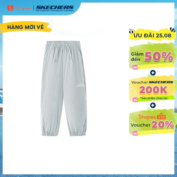 Quần Dài Thể Thao Bé Gái Skechers GO Trail Performance Pants - P226G006-01MZ