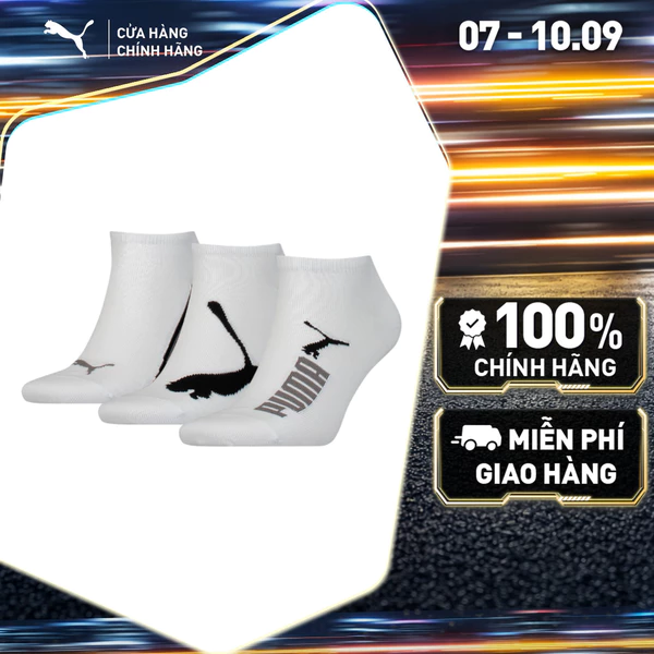 Bộ 3 Đôi Vớ Thể Thao PUMA Unisex SNEAKER 3P APAC white Màu Trắng