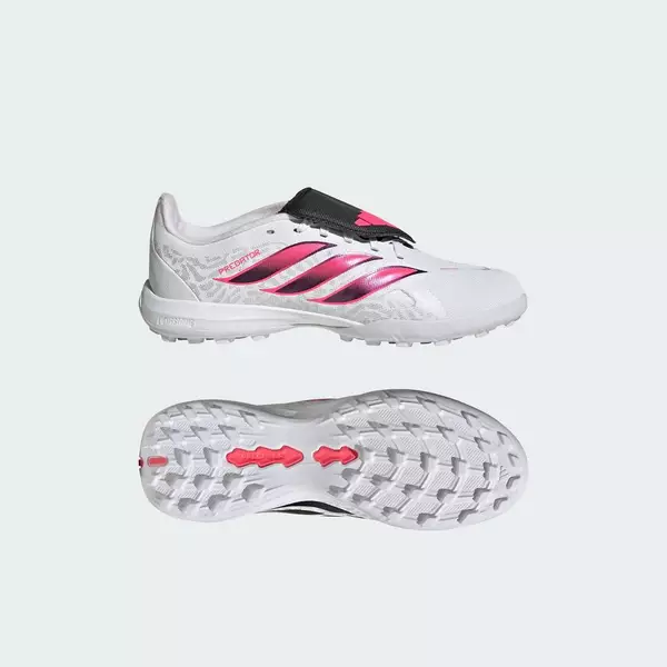 adidas Bóng đá Giày Đá Bóng Turf Predator League Lưỡi Gà Gập Dành Cho Trẻ Em Trẻ em trắng IH2103