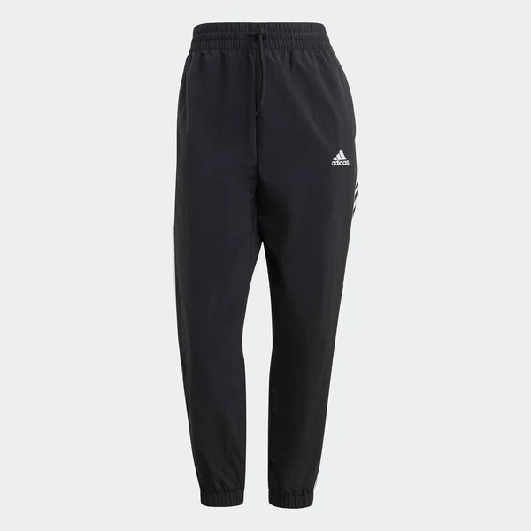 adidas Phong cách sống Quần 7/8 Dệt 3 Sọc Essentials Nữ Đen HT3398