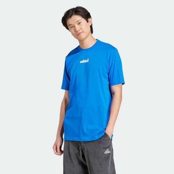 adidas Phong cách sống Áo Thun Graphic Nam Màu xanh da trời JC8380