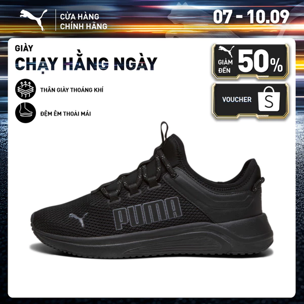 Giày thể thao PUMA Unisex Softride Astro Màu Đen