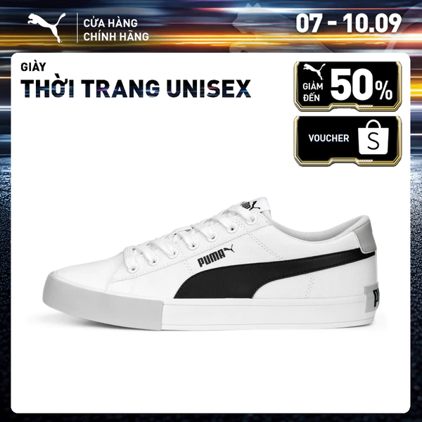 Giày Thời Trang PUMA Unisex Bari Casual Canvas Sneakers Màu Trắng