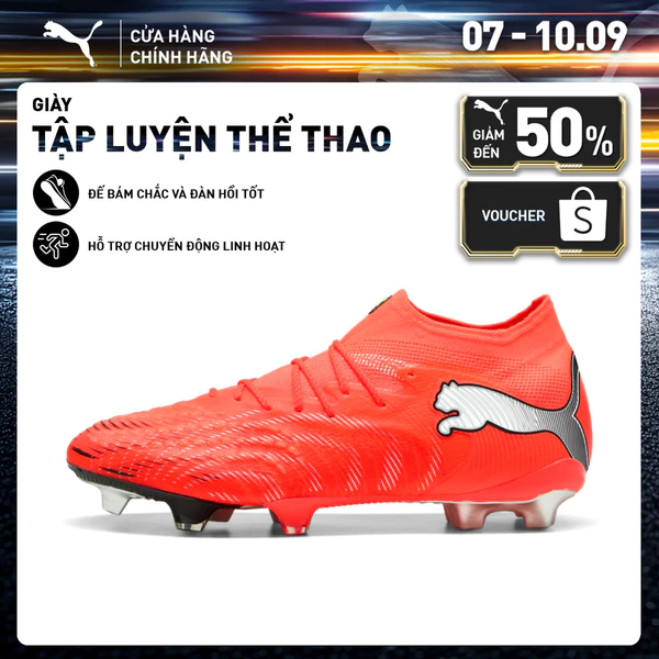 Giày Đá Bóng PUMA Unisex FUTURE 9 ULTIMATE FG Glowing Red-White-Black-Silver Màu Đỏ