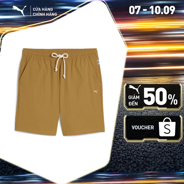 Quần Đùi Thời Trang PUMA Nam MMQ Shorts Honey Butter Màu Nâu