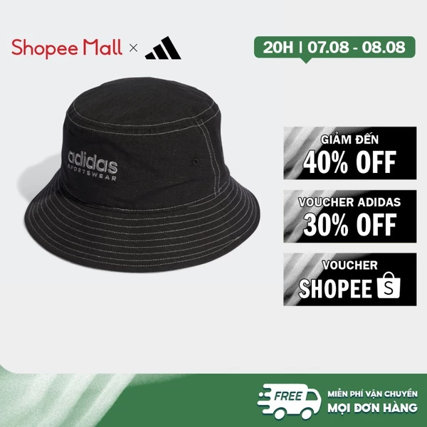 [Duy nhất 8.8 - VOUCHER 30%]adidas Phong cách sống Mũ Bucket Cotton Classic Unisex Đen HY4318