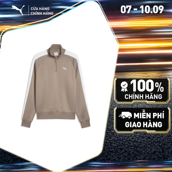 Áo Khoác Thời Trang PUMA Nam T7 Track Jacket Mouse Gray Màu Be