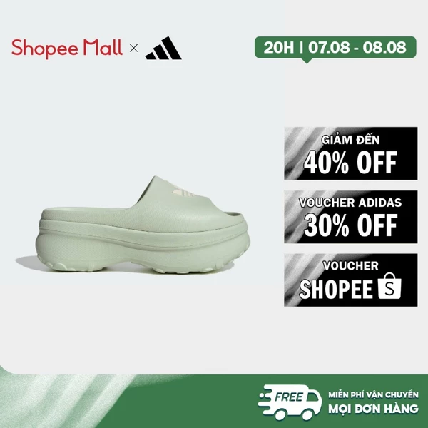 [Duy nhất 8.8 - VOUCHER 30%]adidas Phong cách sống Dép Adifom Stan Nữ màu xanh lá JH7467