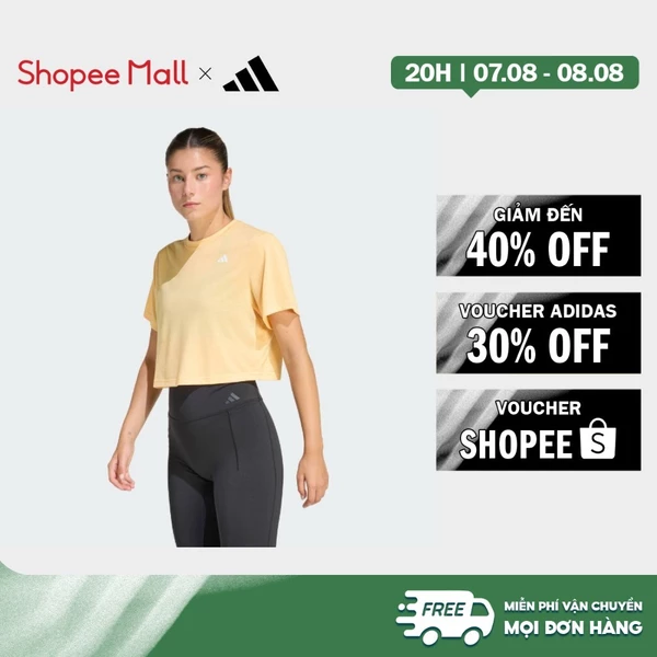 [Duy nhất 8.8 - VOUCHER 30%]adidas Gym & Training Áo Thun Tập Luyện Dáng Boxy Train Essentials Nữ trái cam KB7909