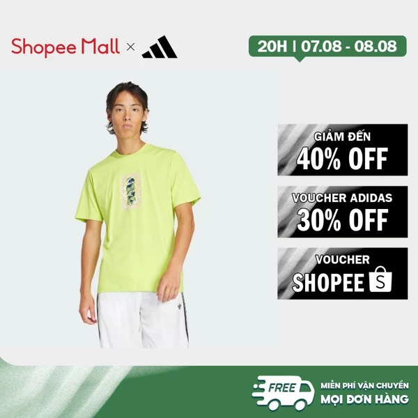 [Duy nhất 8.8 - VOUCHER 30%]adidas Phong cách sống Áo Thun Trefoil Series Nam Màu vàng JD0675