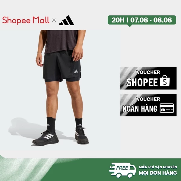 adidas Chạy Quần Short adi365 Running Essentials 2trong1 Nam Đen KA4331
