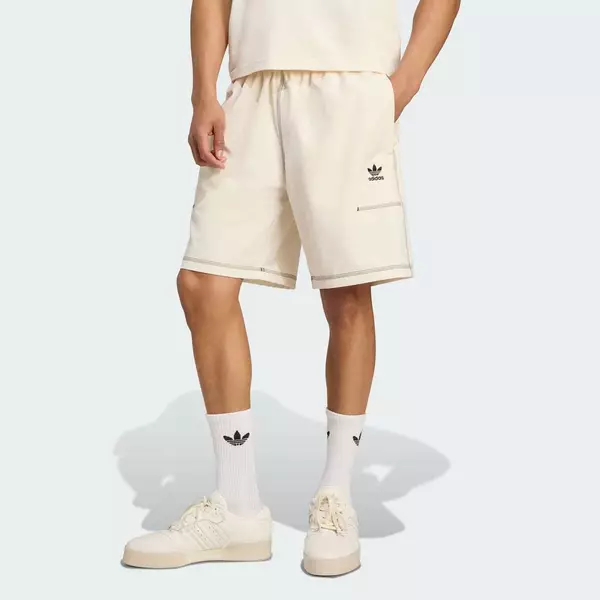 adidas Phong cách sống Quần Short Ba Lá Essentials Nam trắng KA8541