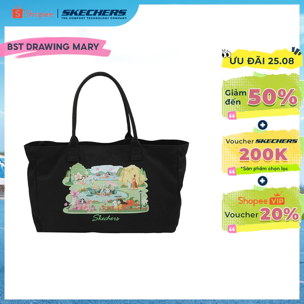 Túi Tote Unisex Skechers Skechvibe X Drawingmary Tote Bag - SL226U661-0018
