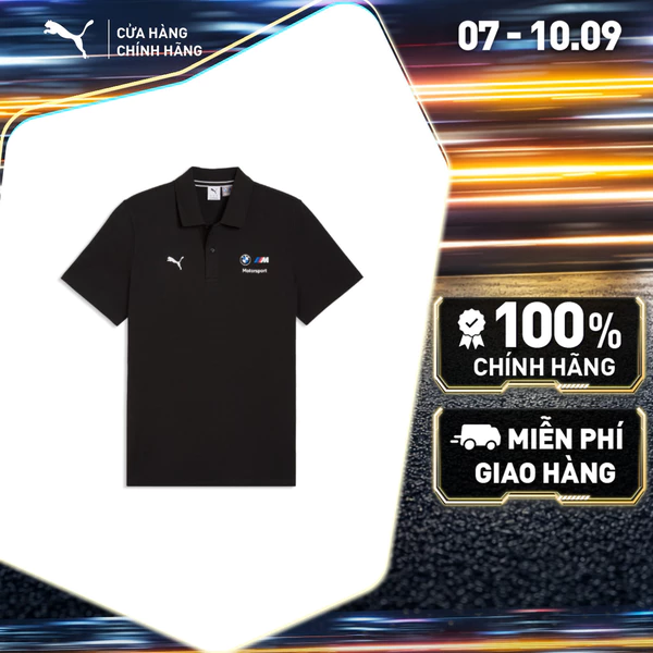 Áo Thun Thể Thao PUMA Nam BMW MMS Ess Polo Black Màu Đen