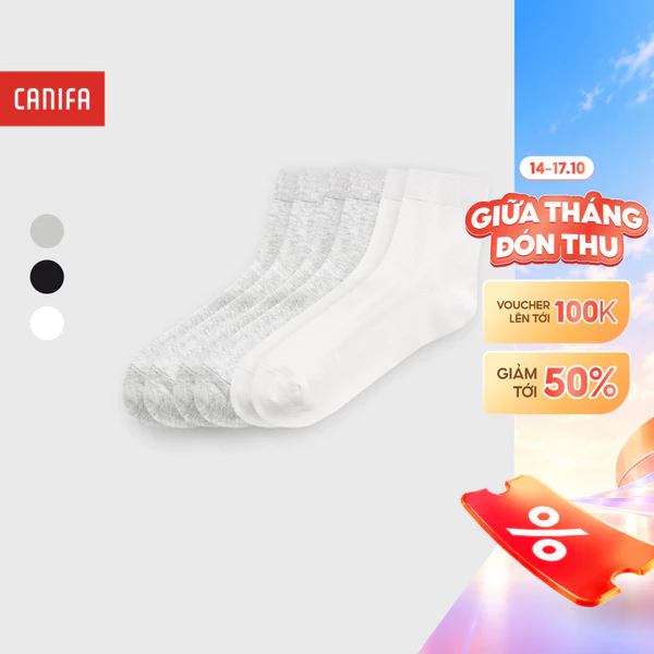 Tất nam CANIFA chất liệu dệt thông thoáng 8AX25A006