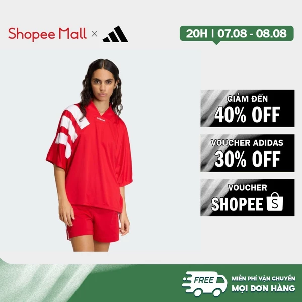 [Duy nhất 8.8 - VOUCHER 30%]adidas Phong cách sống ÁO THUN BLOCKING Nữ Đỏ KD6351
