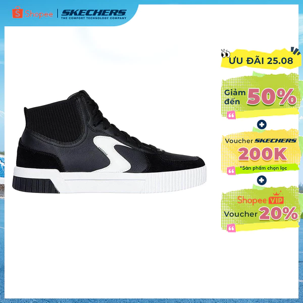 Giày Thể Thao Nam Skechers SKECHERS Court Classics Jade Nordel - 254041-BLK Air-Cooled Memory Foam Online Sale